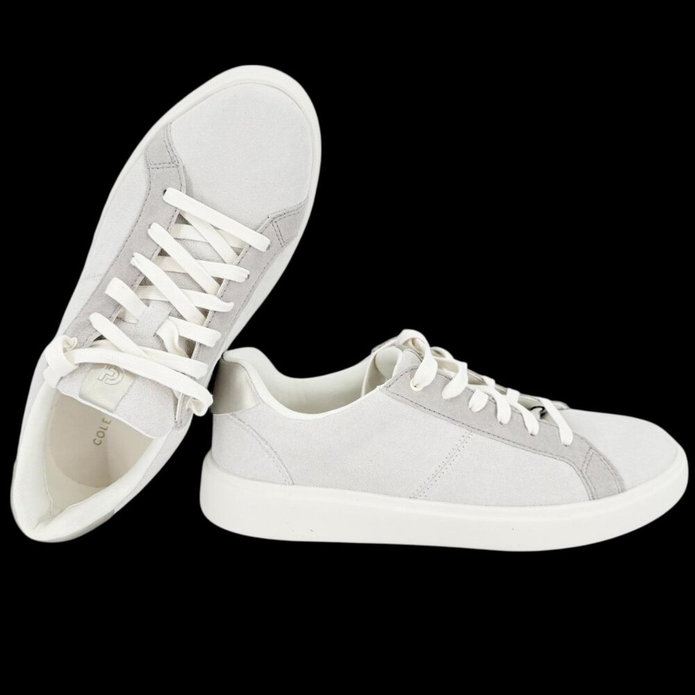 Cole Haan Women's Ivory Suede Grand‎ Crosscourt Coaster Sneakers Size 9B NWOB